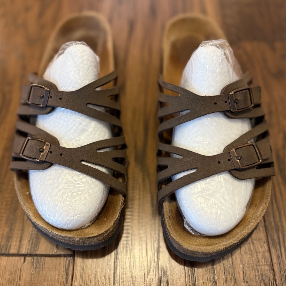 Birkenstock Granada, Brown Nubuck leather, Women’s sz 38 US 7